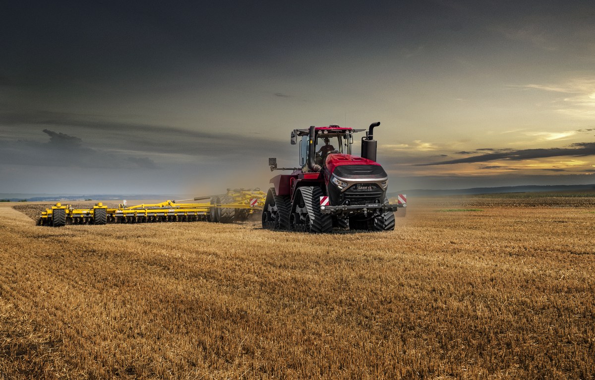 Late-model tractor parked at a Future Ag yard